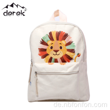 Cartoon Lion Muster Kinder -Rucksack